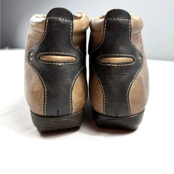 Pikolinos Brown Leather Lace Up Ankle Boots Women's Size 39 Casual Comfort - Picture 5 of 7
